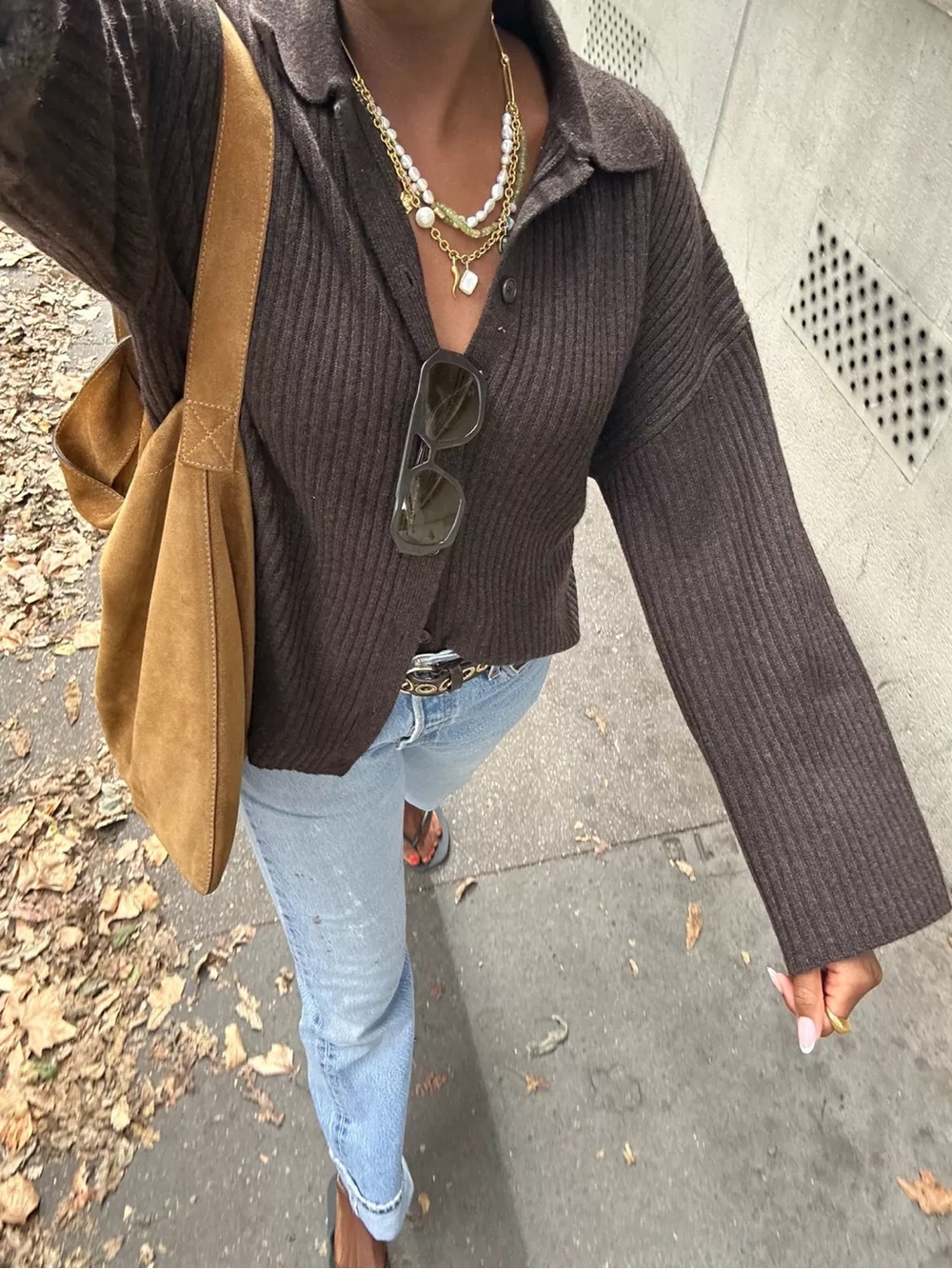 REFORMATION Fantino Cashmere Cardigan in Black XS